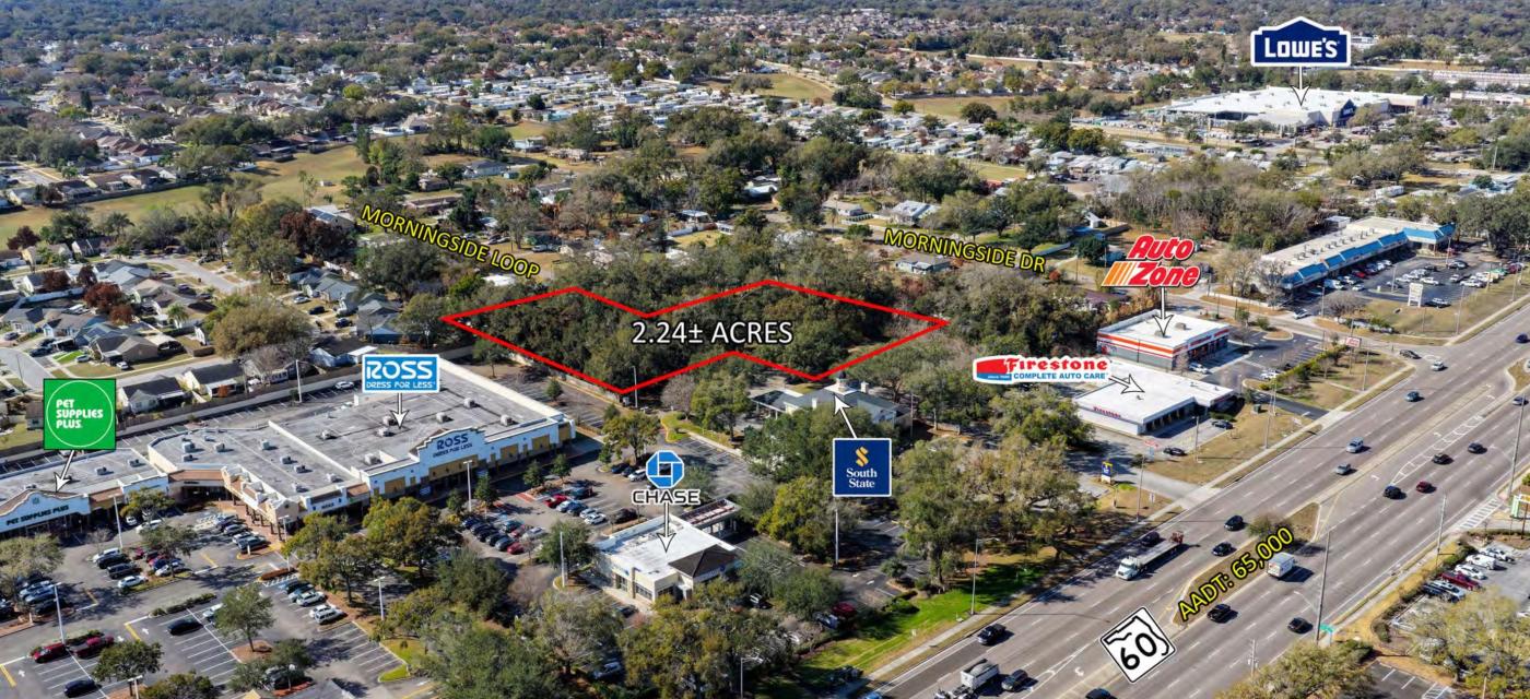 2.24 ac Surrounded by Retail SR 60 Valrico