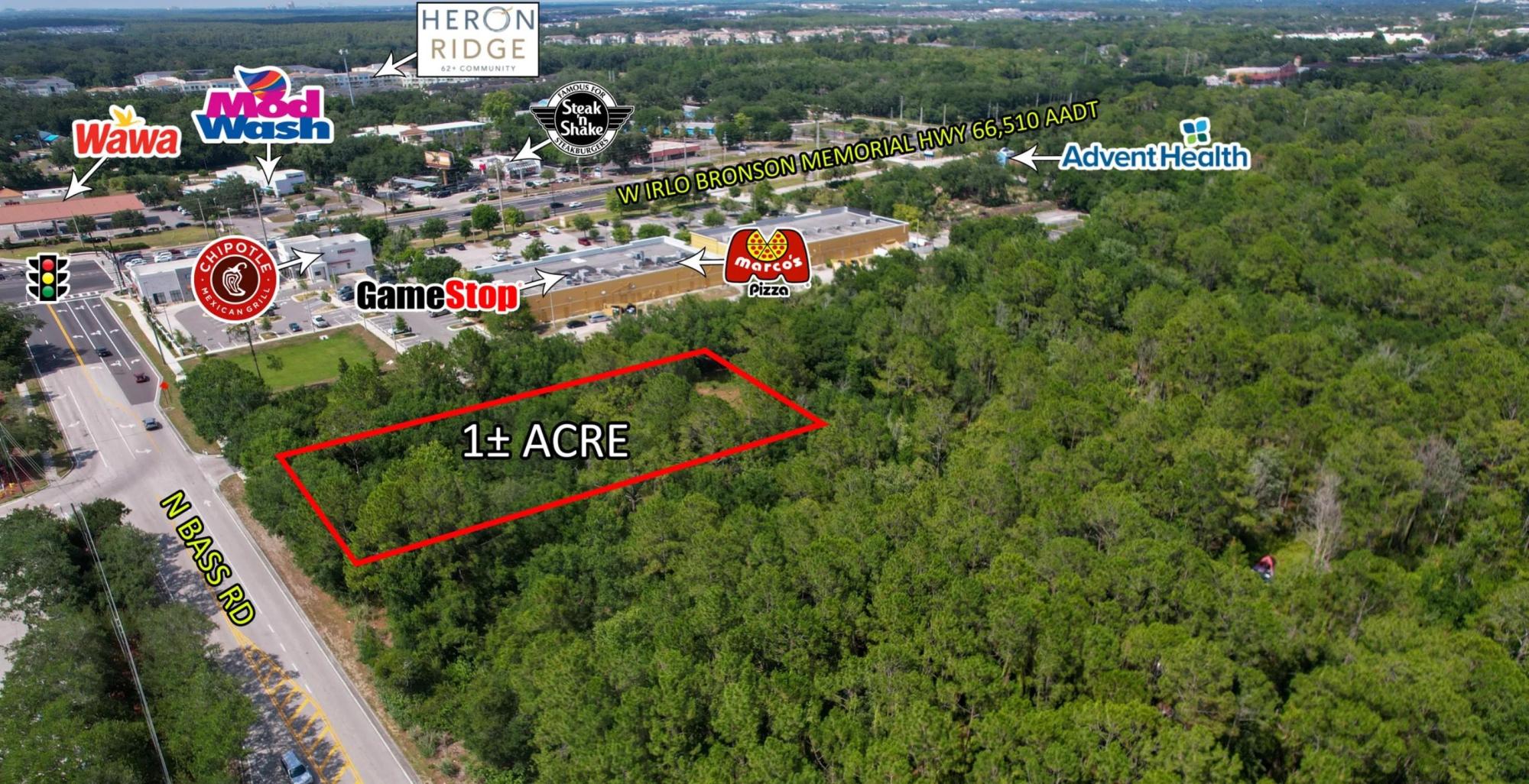 1 ac for Retail/Comm Bass Rd. Kissimmee
