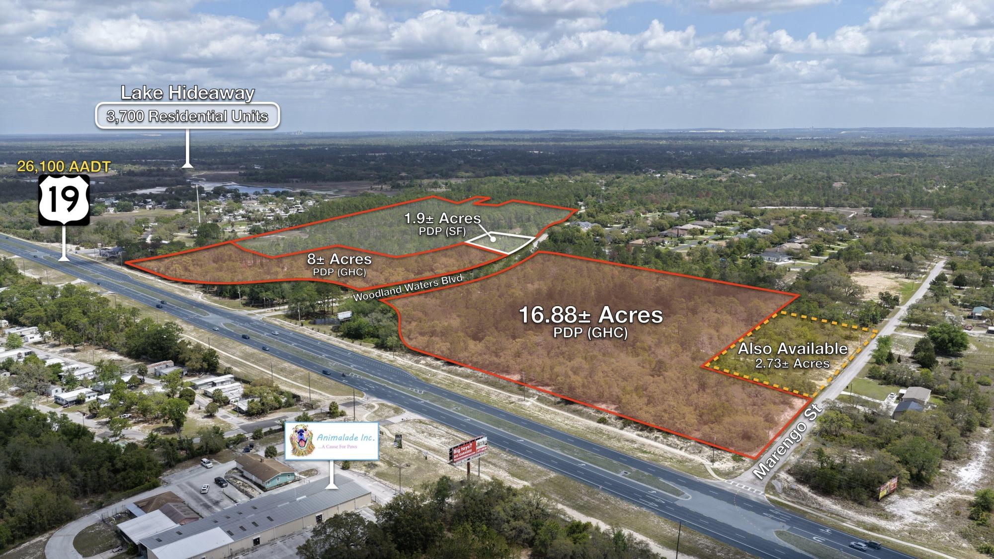 9.9 ac Commercial on US 19 Spring Hill