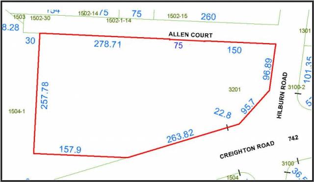2.54 +/- Ac  NW Crnr Creighton & Hilburn