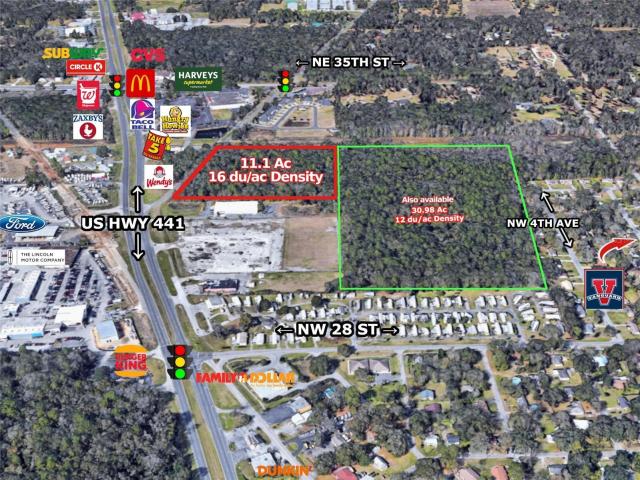 11.1 Acre Multi-Family Land US HWY 441 OCALA