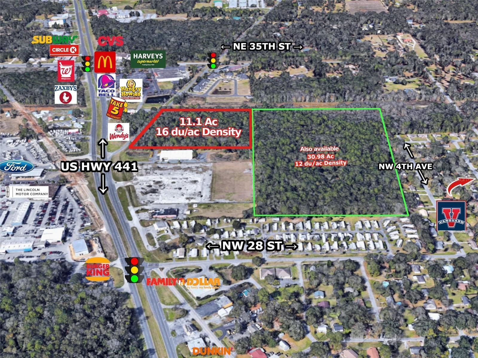11.1 Acre Multi-Family Land US HWY 441 OCALA