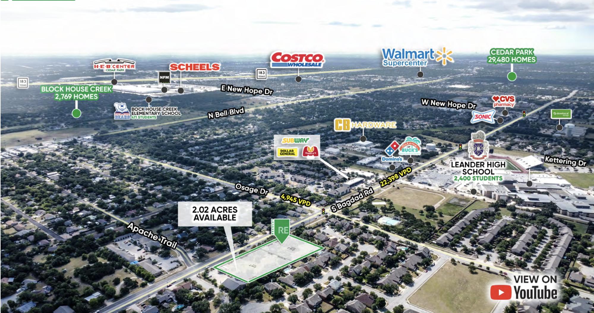 2.02 Acres on South Bagdad Rd