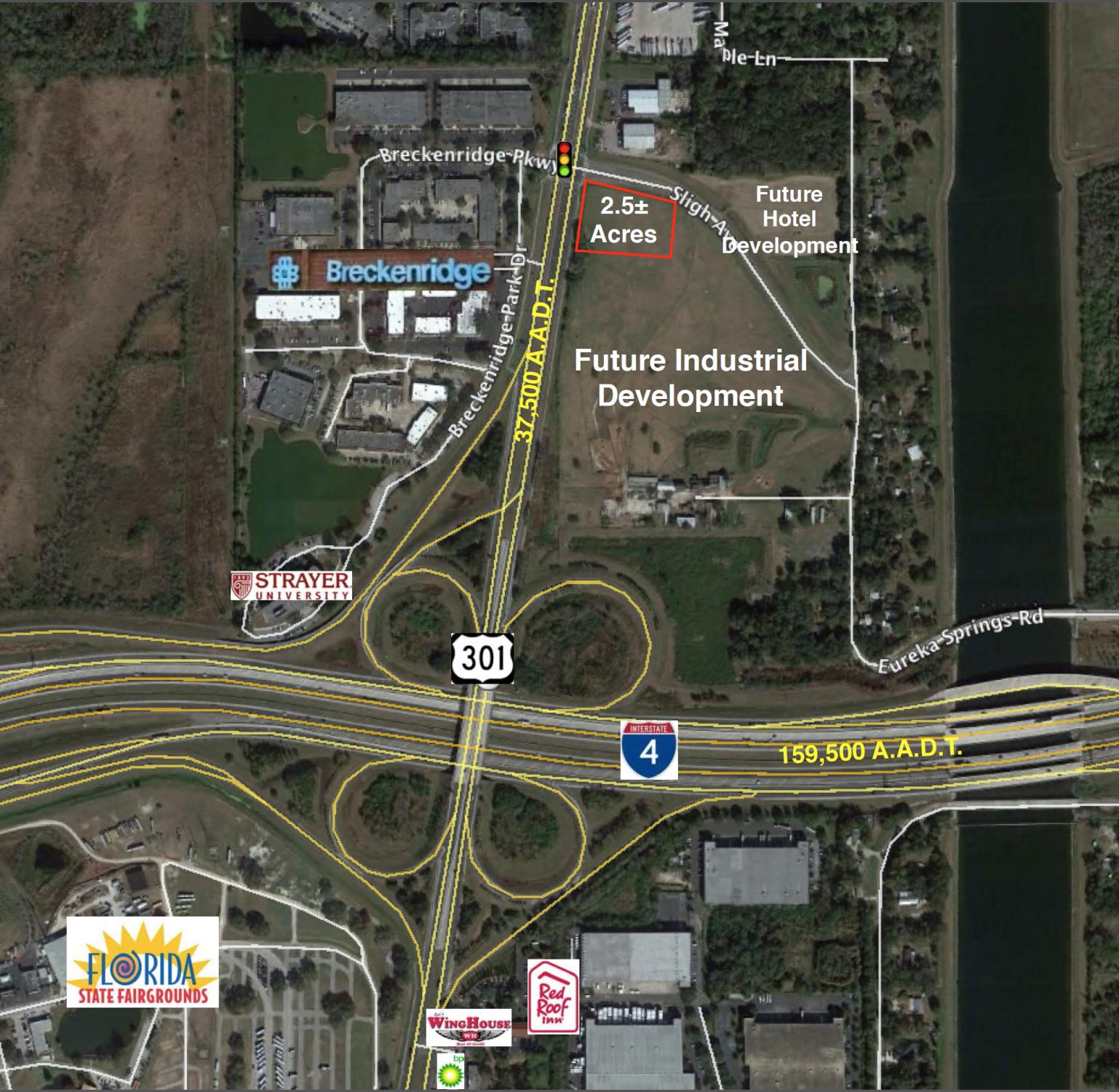 2.5+- ac at Lighted Corner of 301 & Sligh Ave