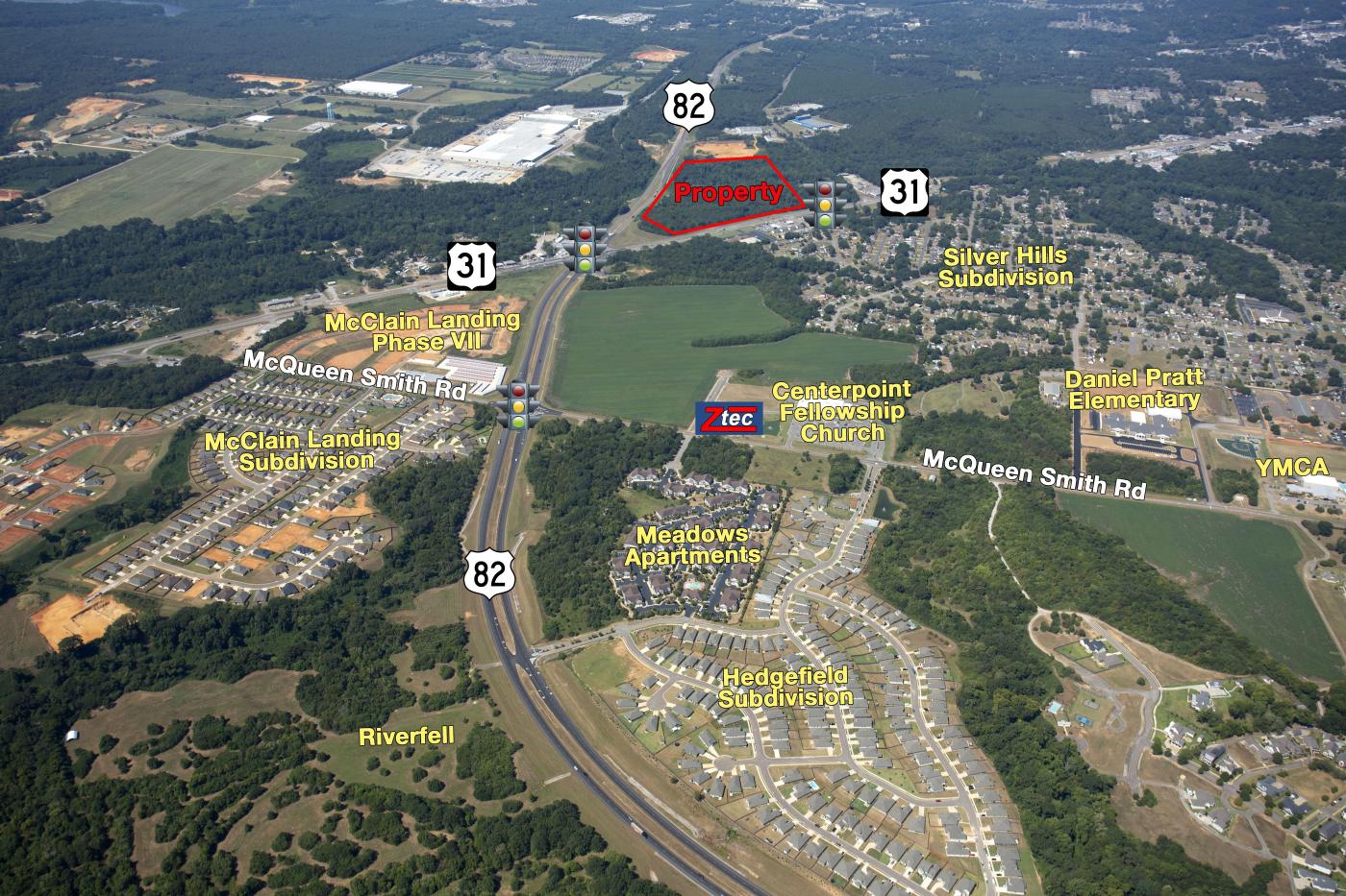 42.3 Acres - U.S. Hwy 31 & 82