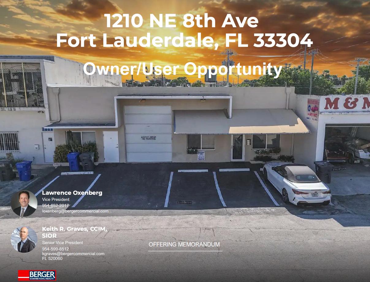 Fort Lauderdale Industrial Bldg. For Sale