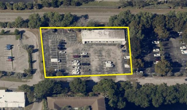 1.05 Acres E Broward with 81+ striped parking