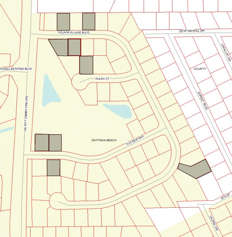 9 Developed Residential Lots, Daytona Beach