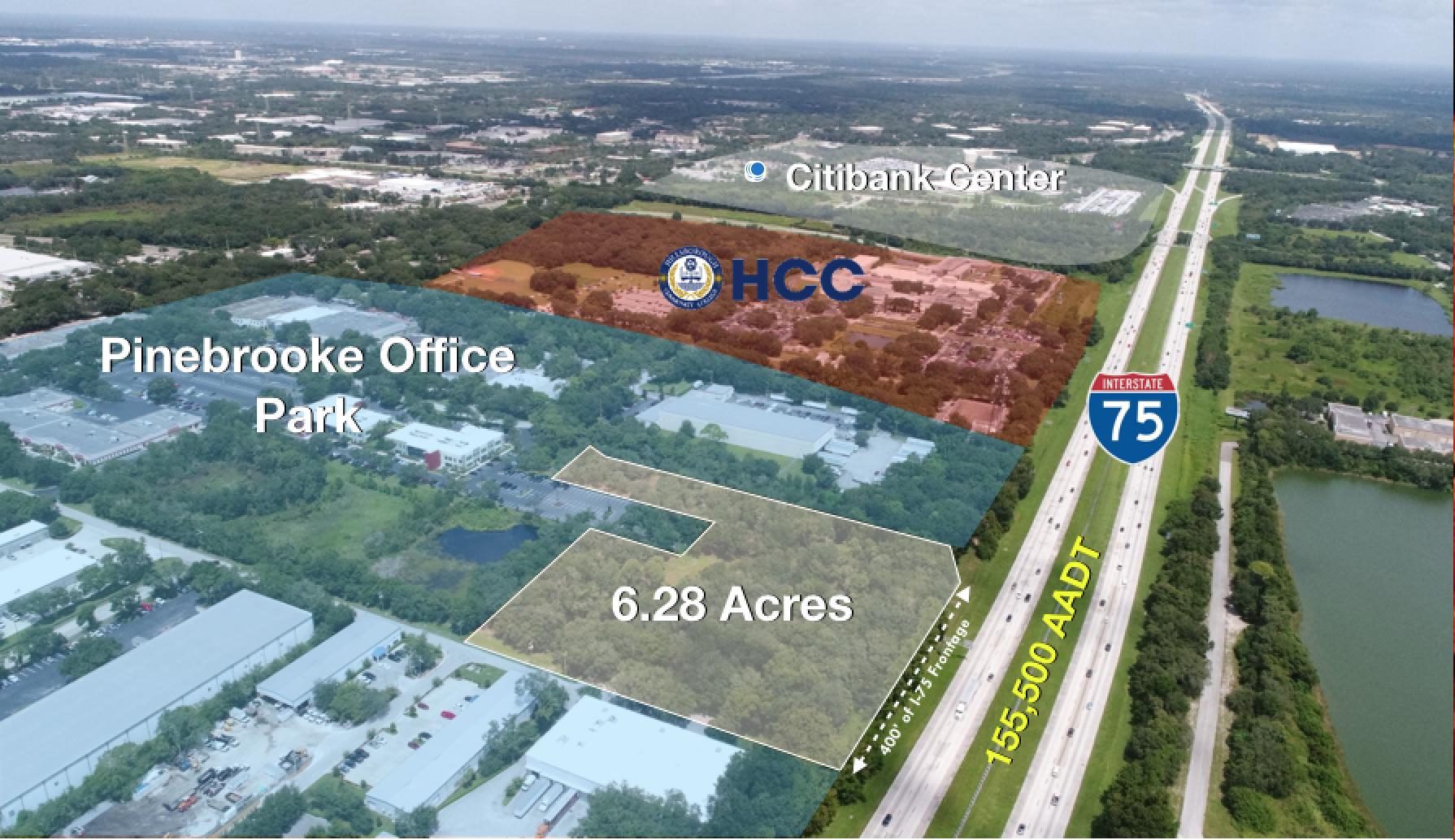 6.28+- ac Industrial Land in Pinebrook Tampa