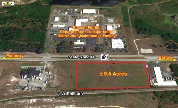 9.5 Ac. Industrial Site on Hwy 60 Bartow FL