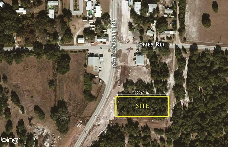 100+/- ft. of Frontage on Narcoossee Rd.