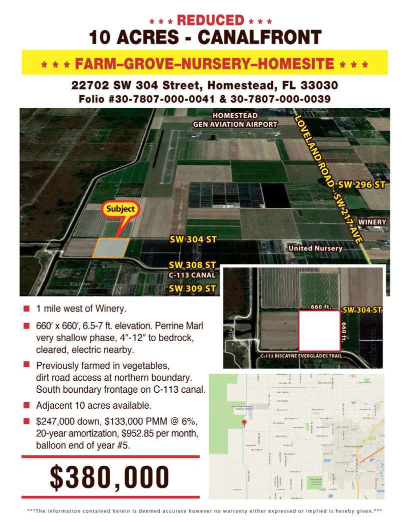 10 Acres Canal Frontage Homestead