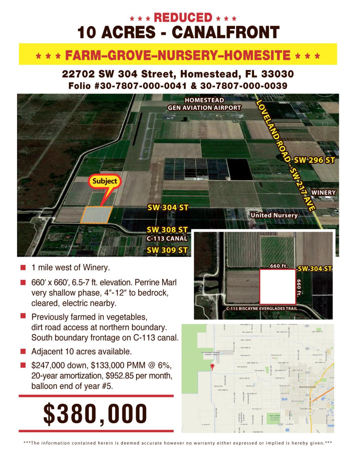 10 Acres Canal Frontage Homestead