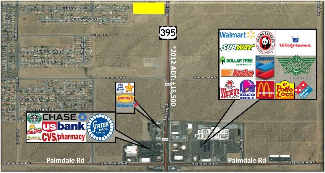 High Visibility Commercial Land Along Hwy 395
