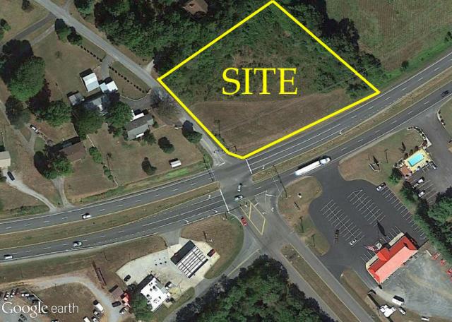 Signalized Corner on Major Highway
