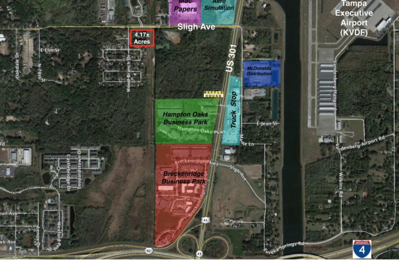 4.17+- ac Vacant Land on Sligh Avenue Tampa