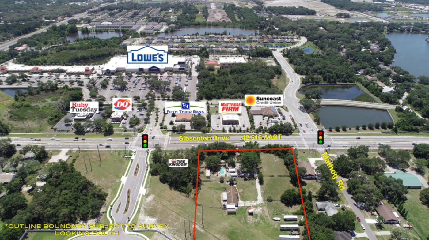 5.22+- ac Retail Parcel on Gibsonton Drive