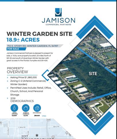 18.9 +/- Acres For Sale in Winter Garden