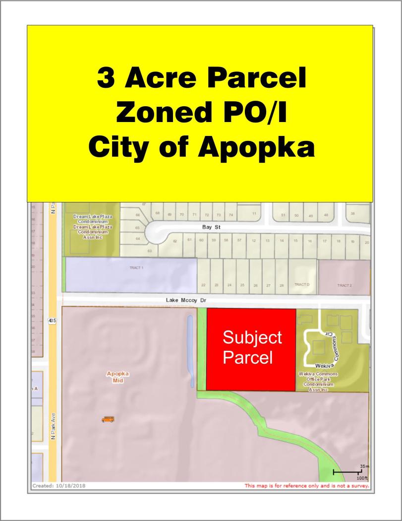3 Acres Lake McCoy Apopka