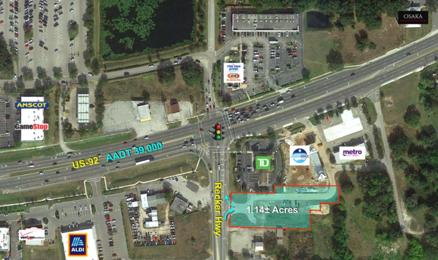 PRICE DROP 1.14+- ac COMM Hwy 92 & Recker Hwy