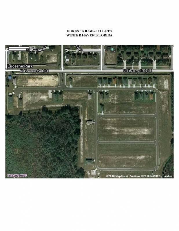 104 Residential Lots  Forest Ridge