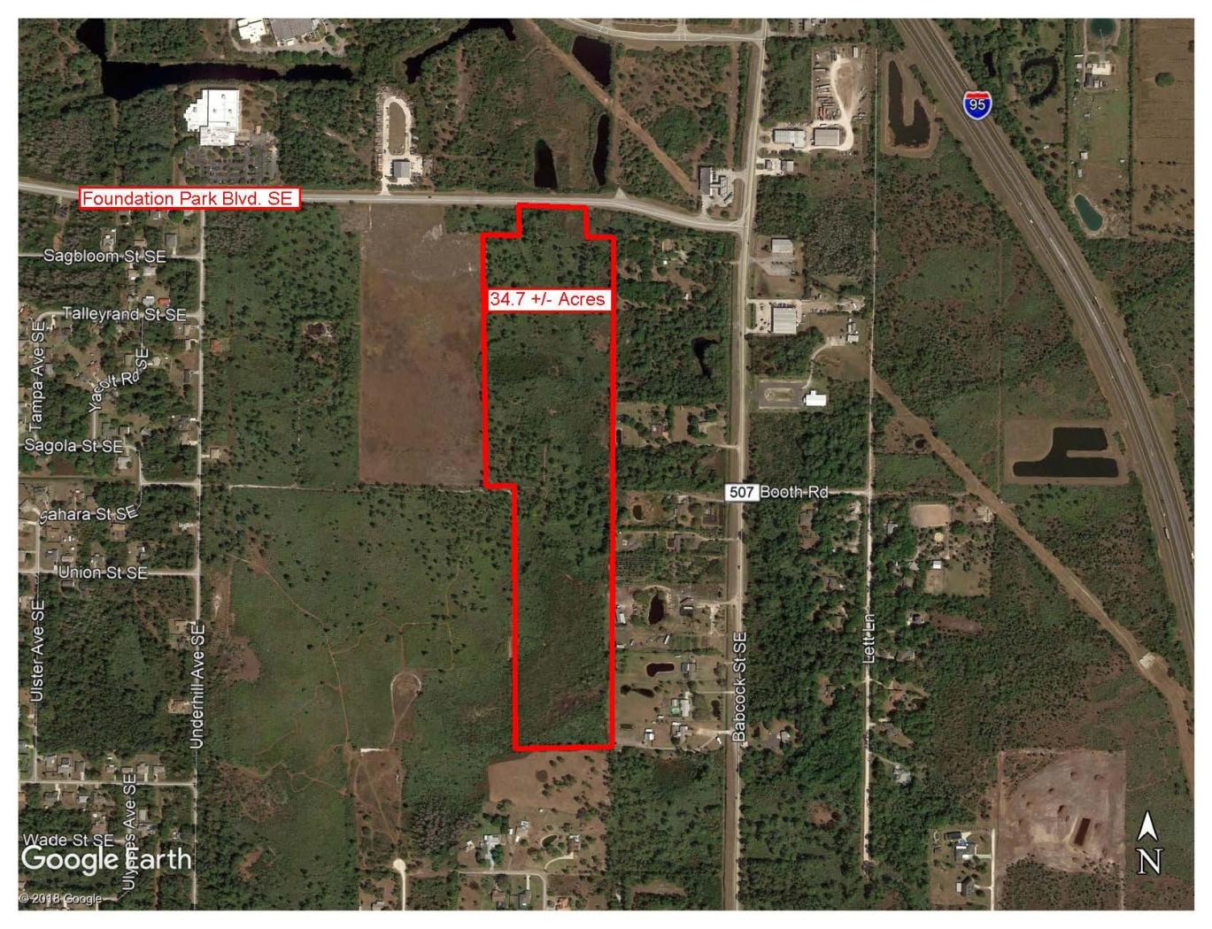 34.7 +/- Acres Vacant Land in Palm Bay