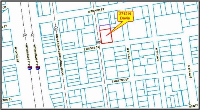 NE Corner Davis Hwy  Cross St (500 E Cross)