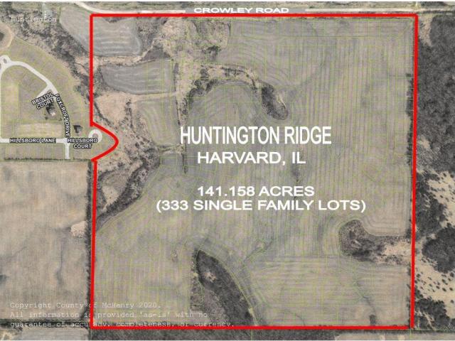 141.158 Acres Huntington Ridge Subdivision