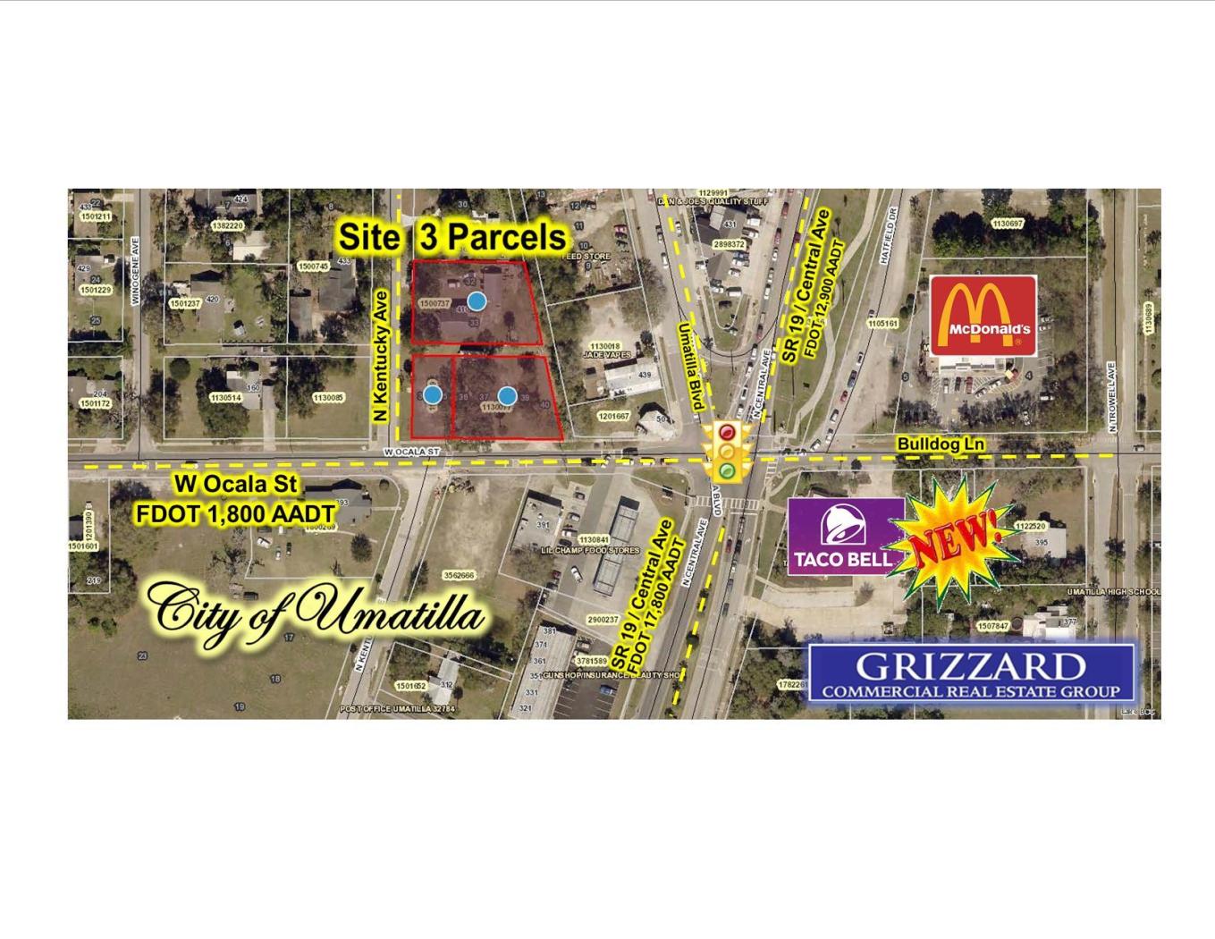 Corner, 3 Parcels,  2 Bldg, Owner or Investor