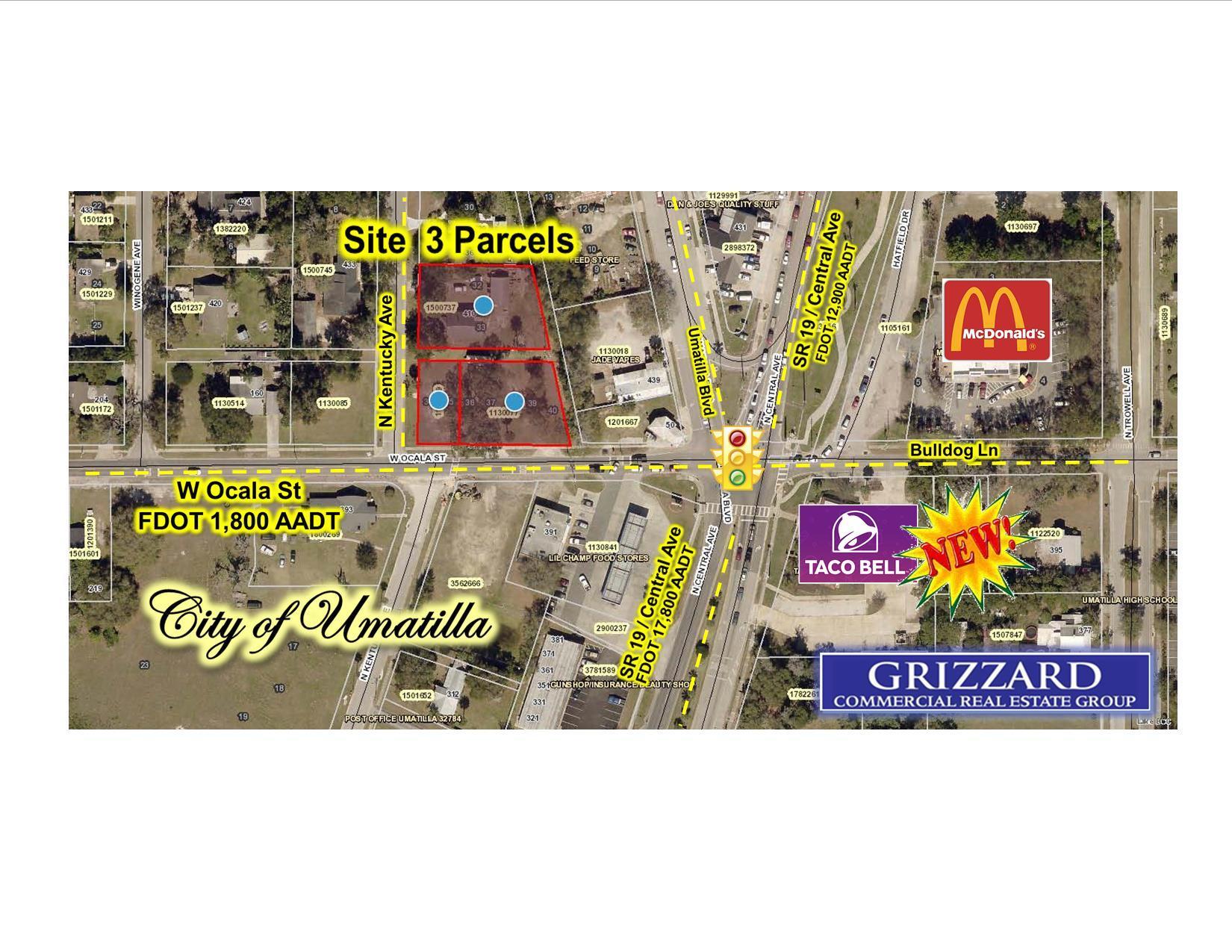 Corner, 3 Parcels,  2 Bldg, Owner or Investor
