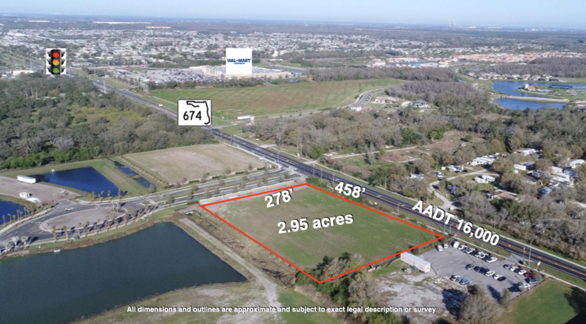 2.95+- ac Commercial Parcel on 674 in Wimauma