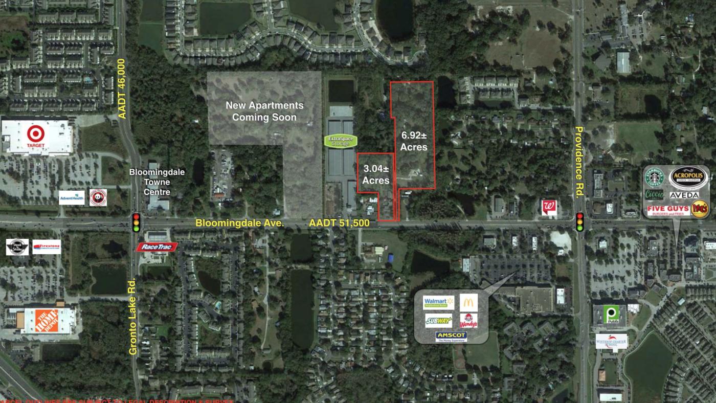 9.96 ac Residential Land on Bloomingdale
