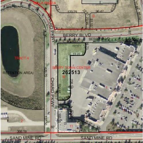 .71+- acres "Berry Town Center"