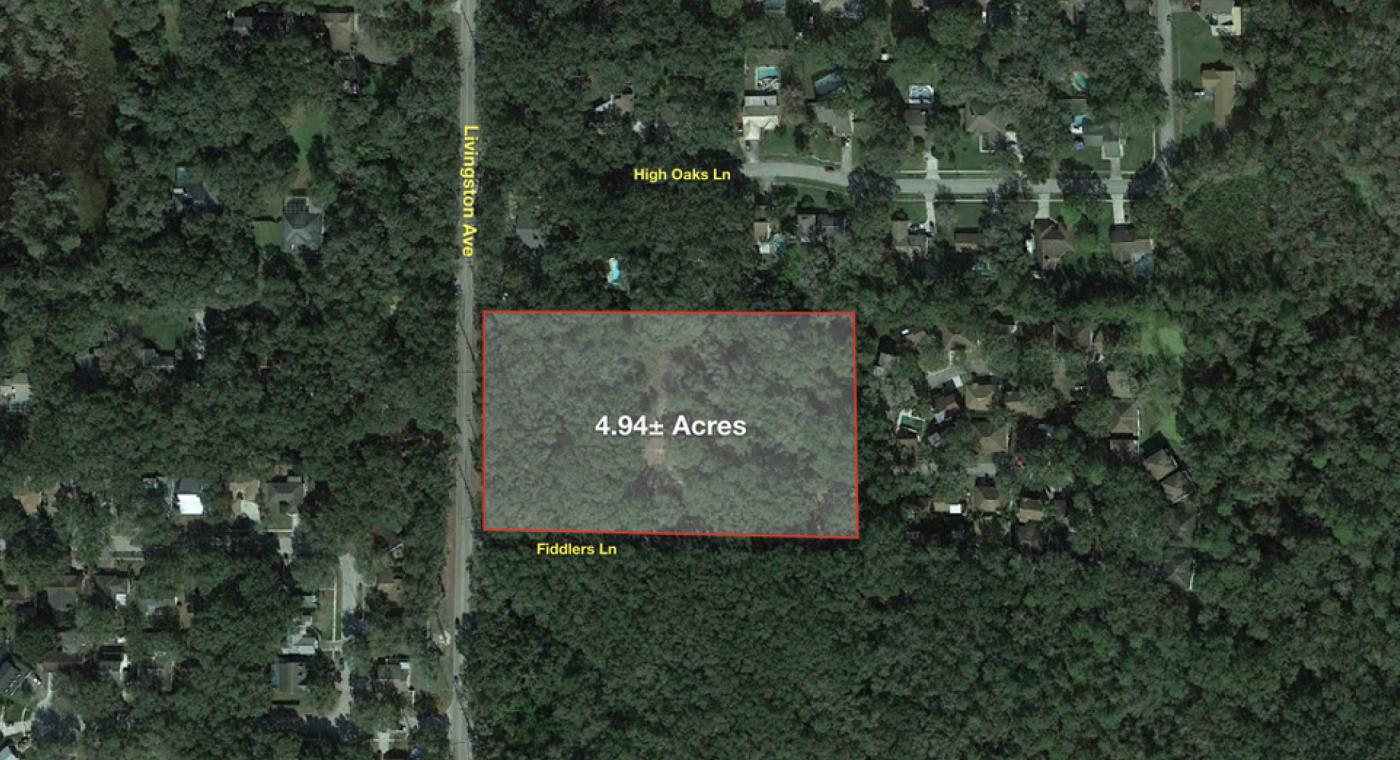 4.94 ac Zoned Res on Livingston Ave Lutz