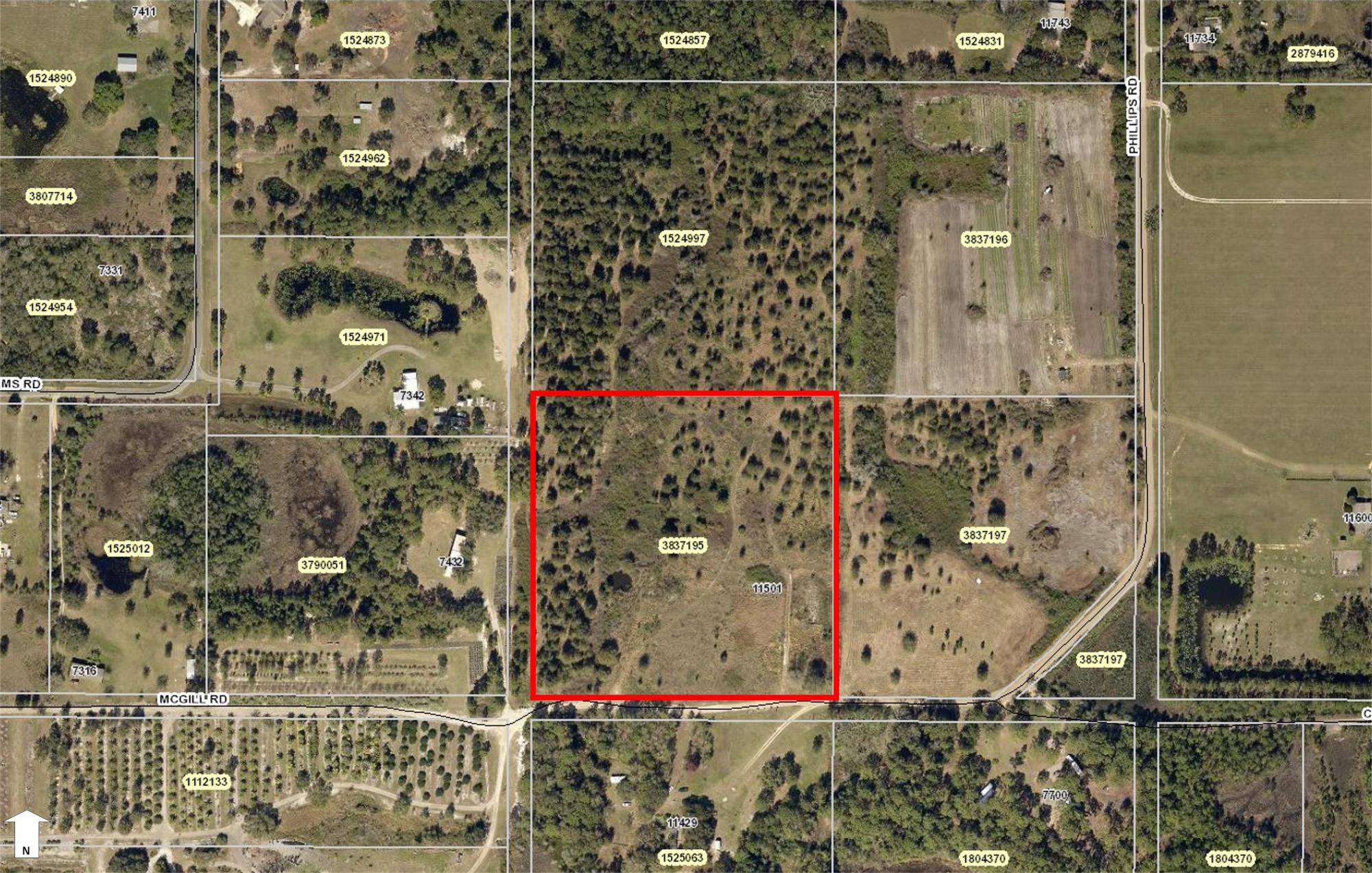 10.00 +/- Acres South Groveland