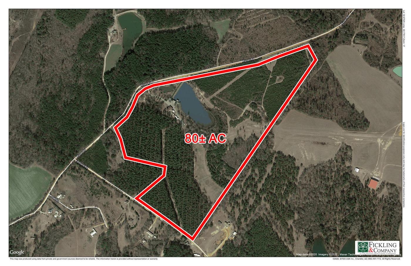 Recreation Tract 80± acres with pond