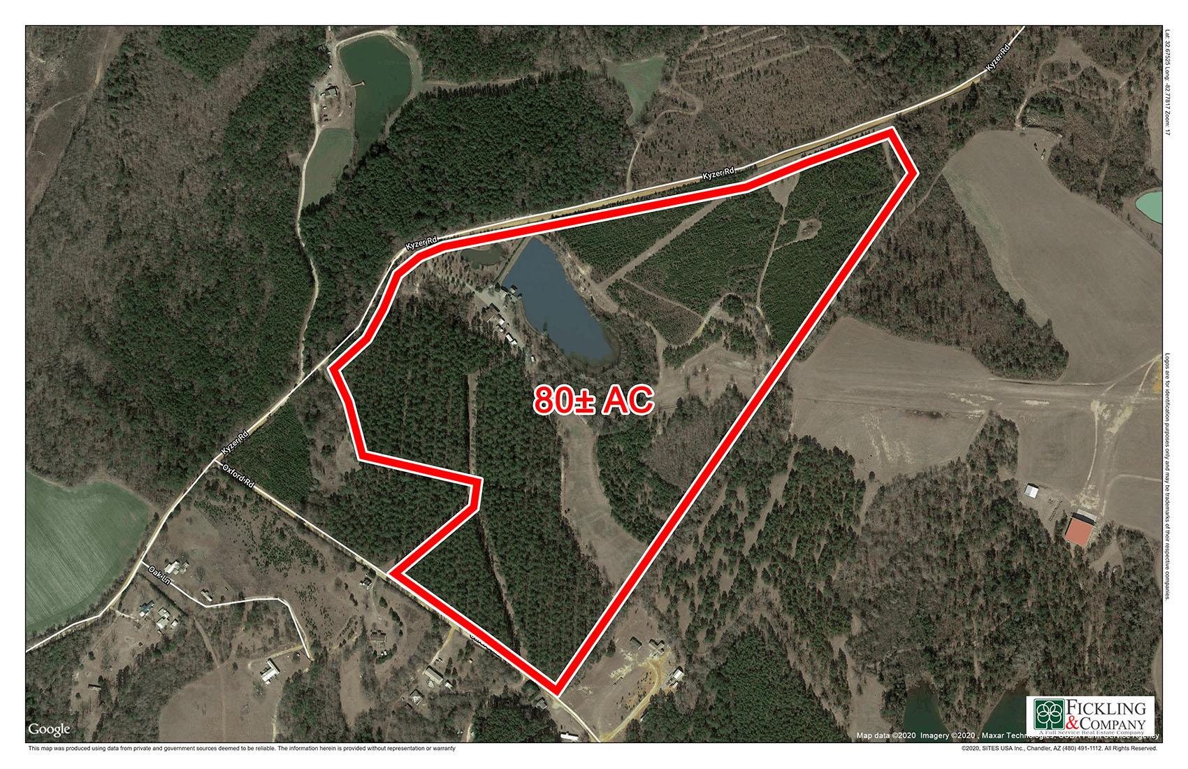 Recreation Tract 80± acres with pond