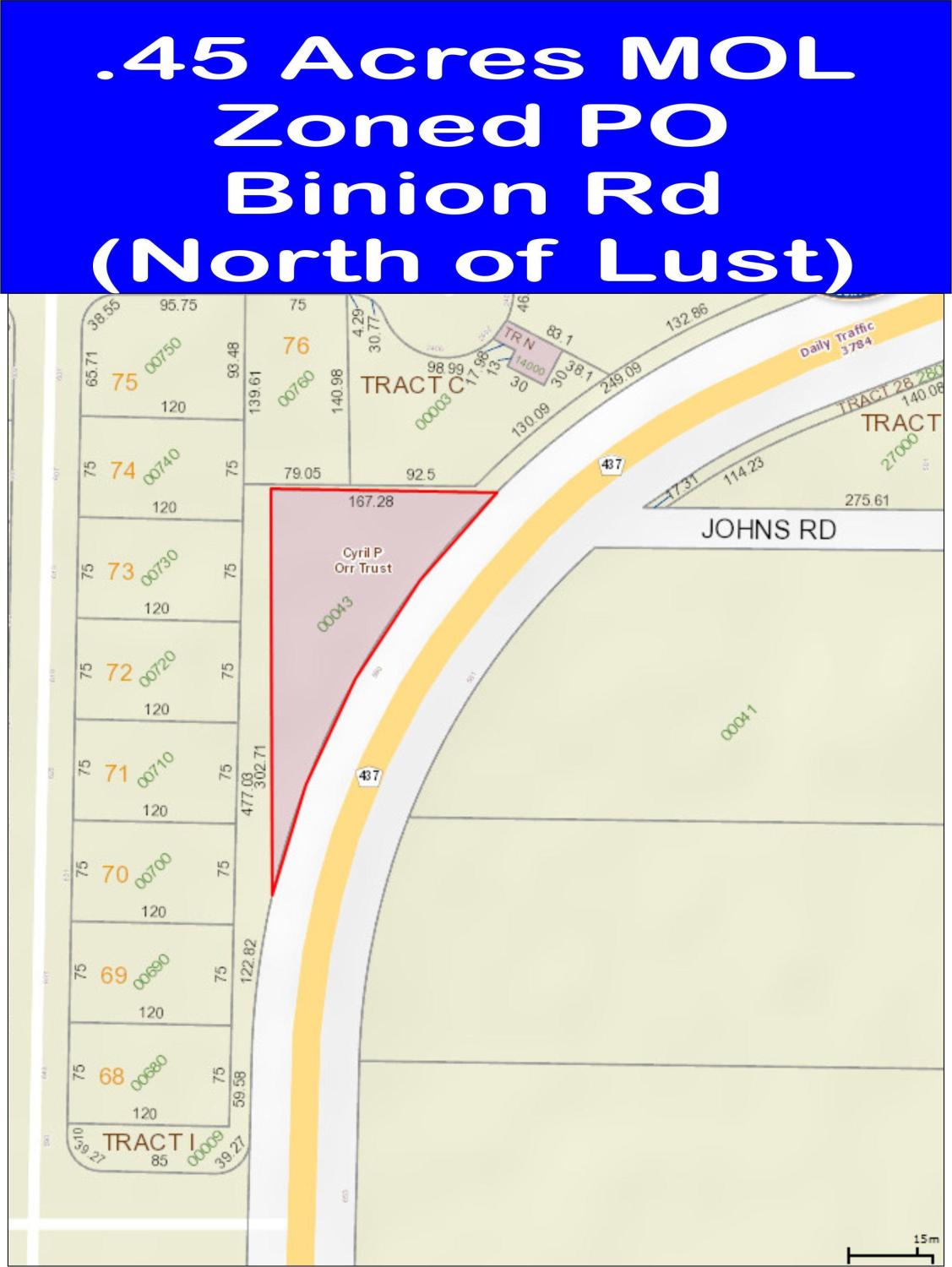 .45 Acre Zoned Professional Office Apopka