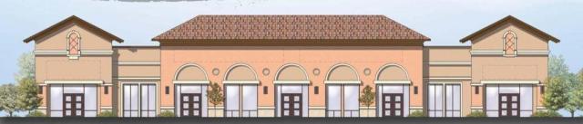 Building pad with 8200 sf building plans