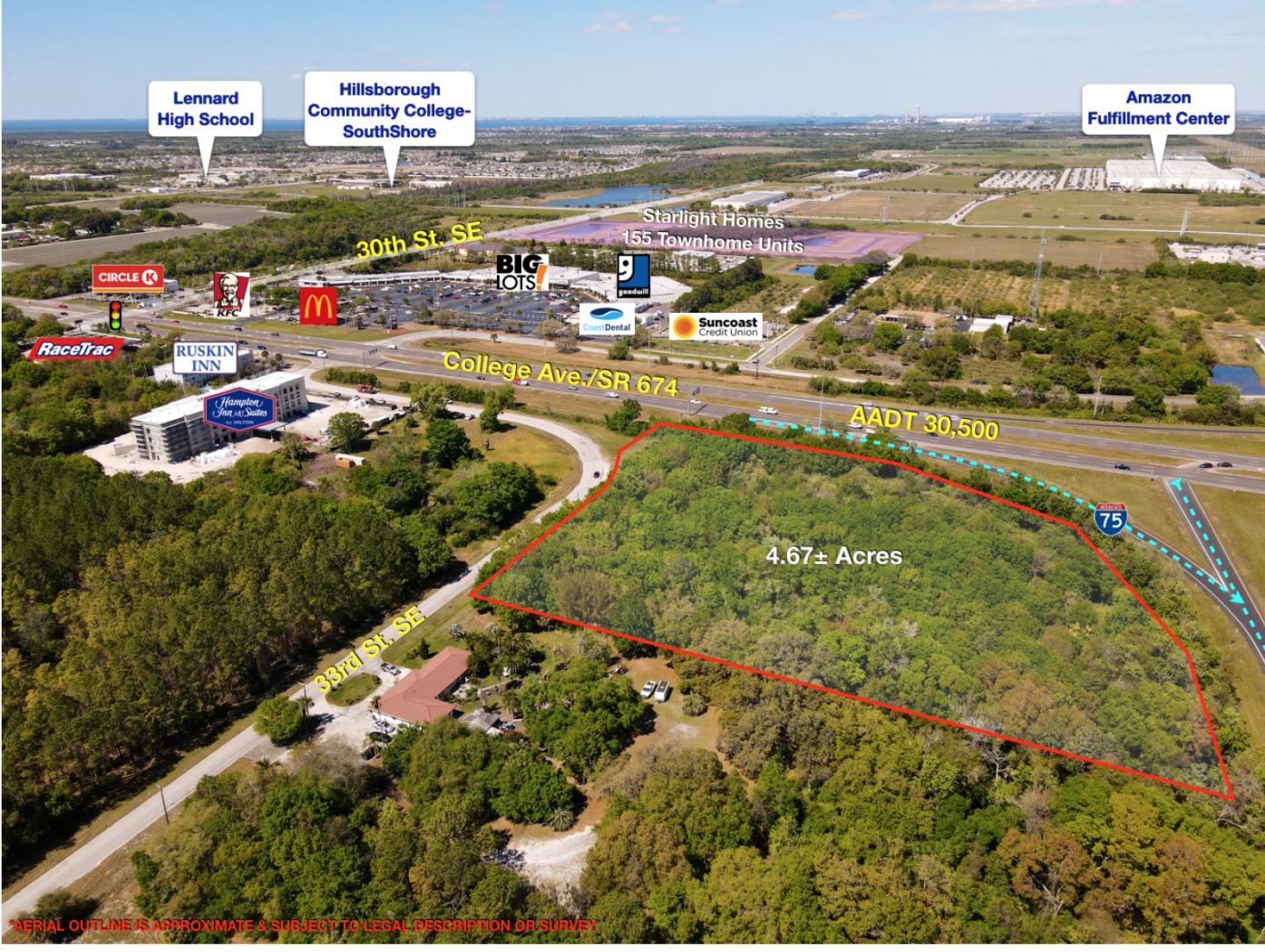 4.67 ac Approved for 100 Room Hotel Use