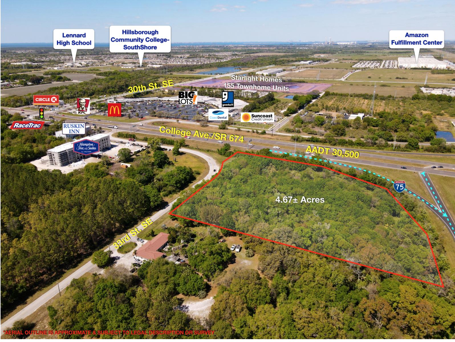 4.67 ac Approved for 100 Room Hotel Use