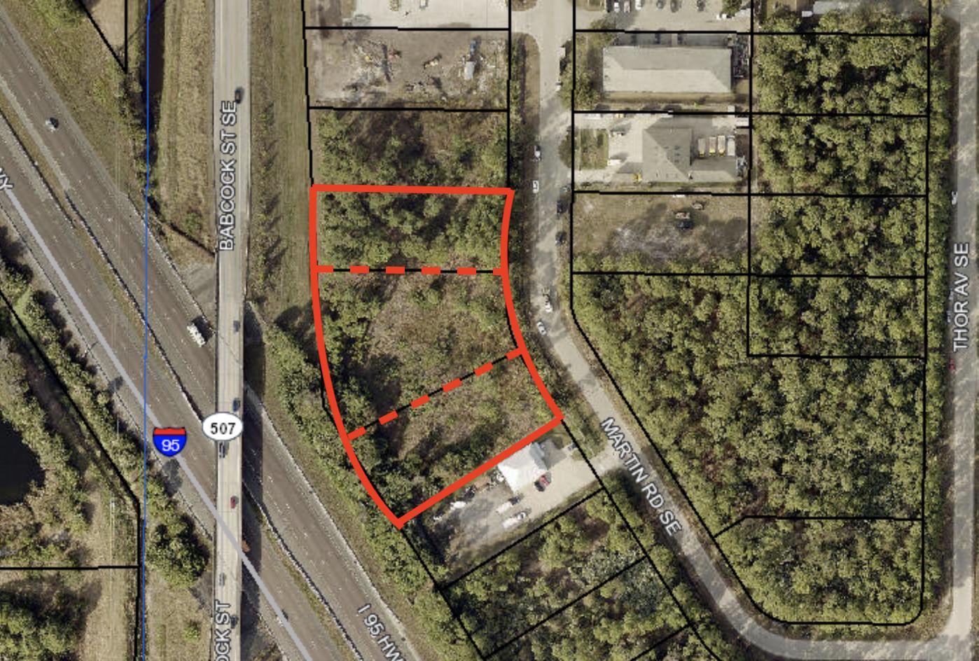3 Adjoining Vacant Lots on Martin Road