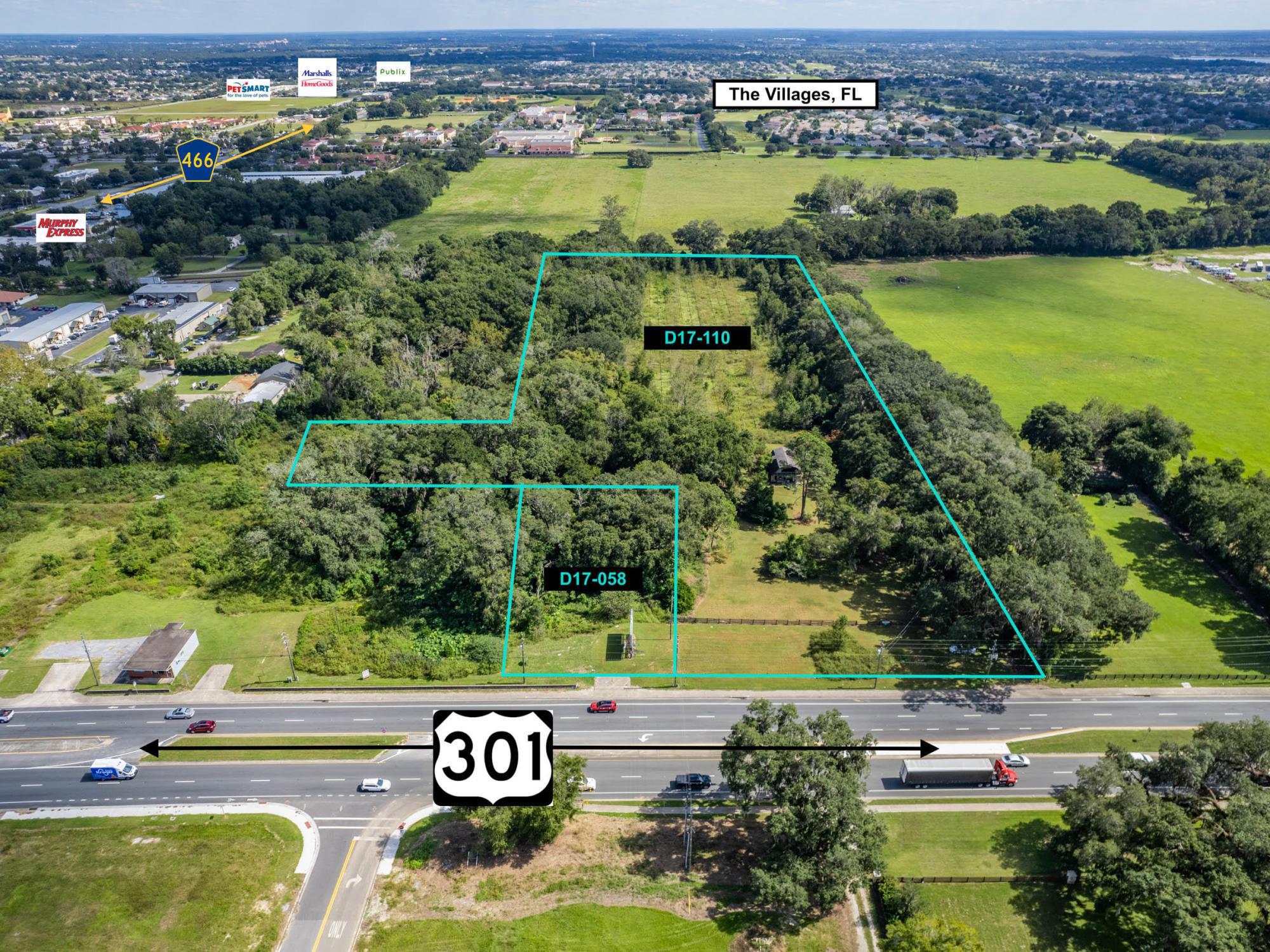 13 Acres Just West of The Villages