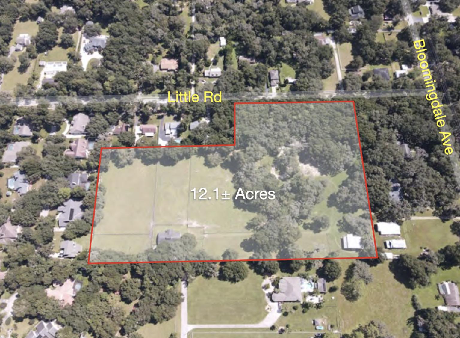 12.1 ac Zoned RSC-1 w/R-4 Land Use Valrico