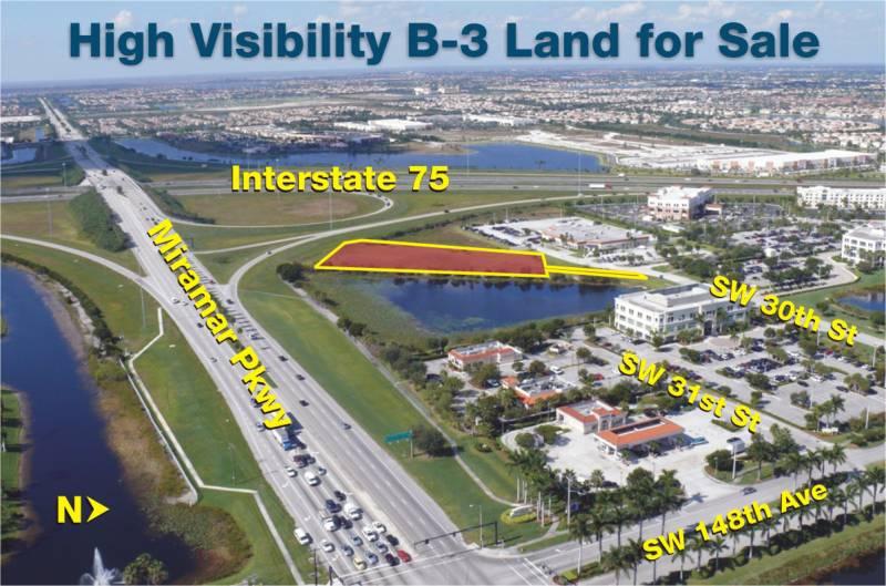 High Visibility B-3 Land FOR SALE
