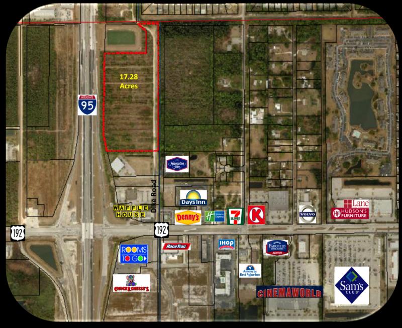 17 Acres at I-95 & US 192 interchange