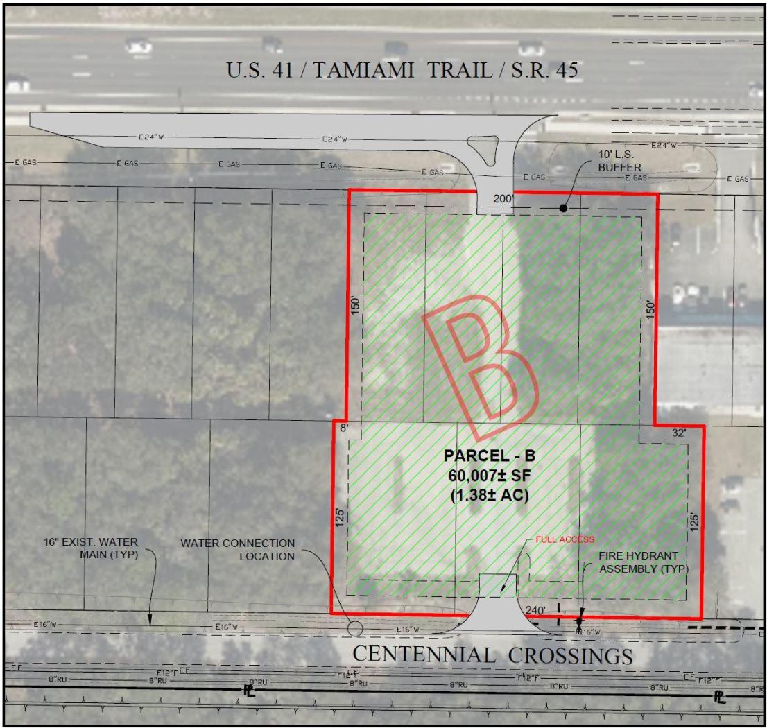 Parcel B: 7 CG-Zoned Lots For Sale on Tamiami