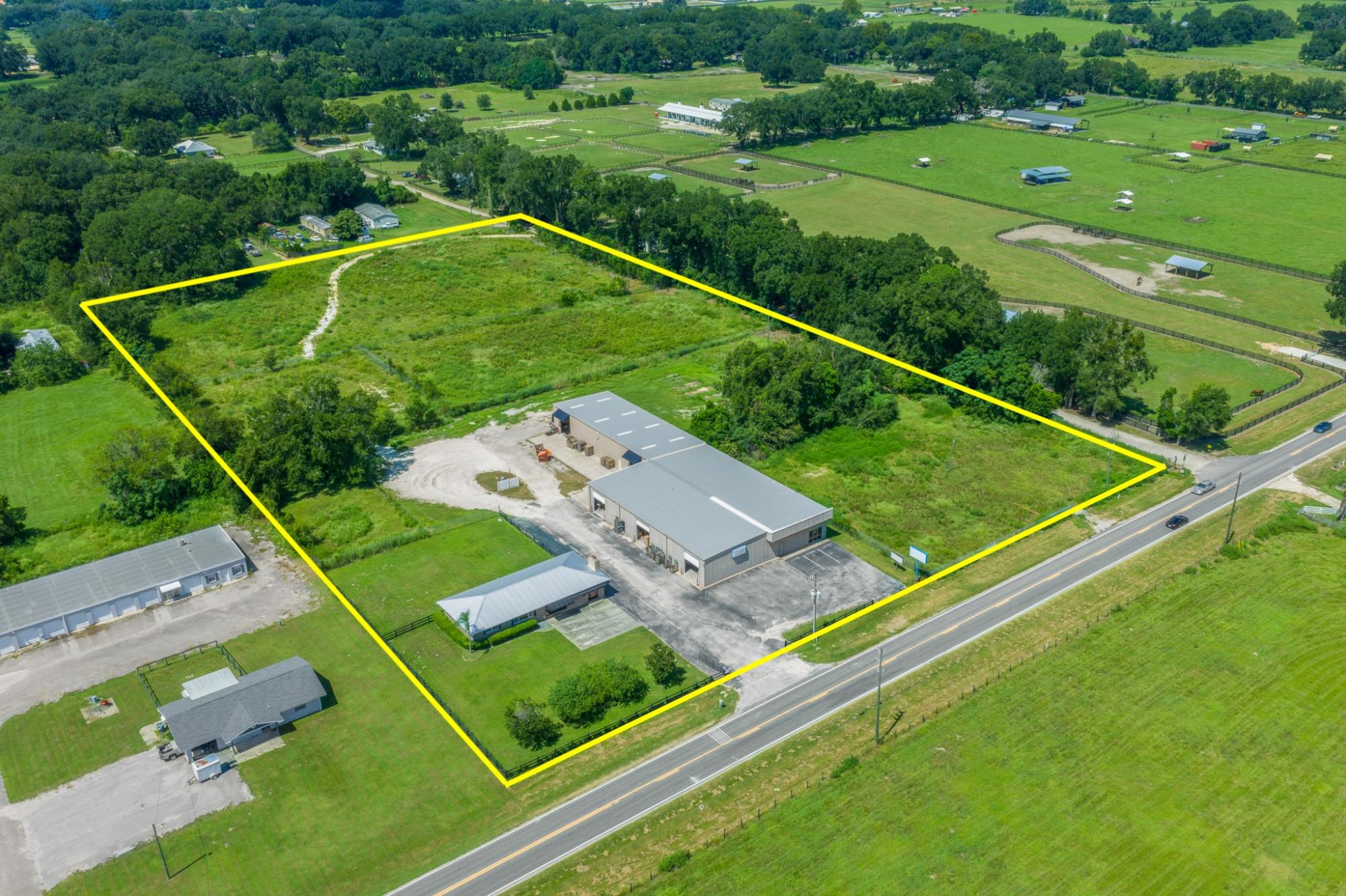 12,000 SF Warehouse + Office on 7.78 Acres | Summerfield, FL