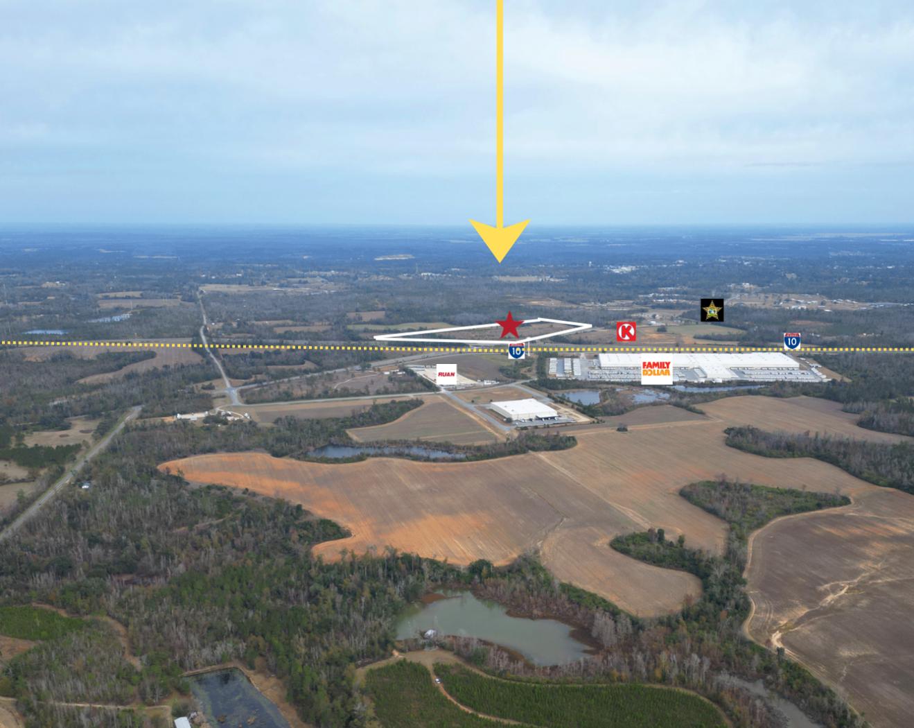 13± Acre Commercial Site with 818' of I-10 Visibility | Marianna, FL