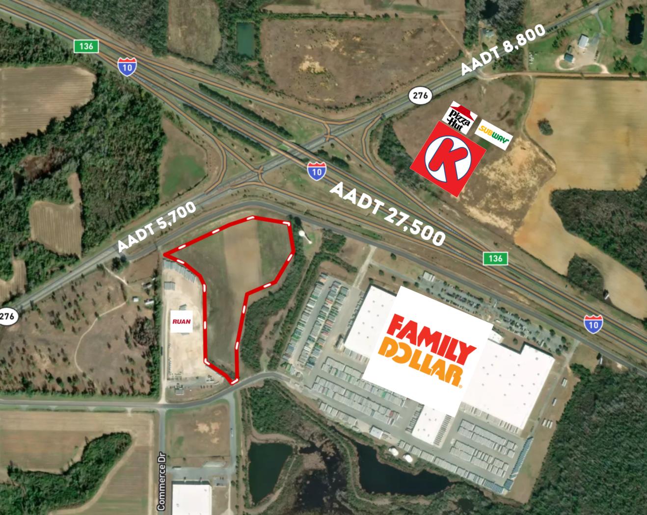 12.0 Acres of Commercial & Mixed-Use Land off Exit 136 I-10- 16